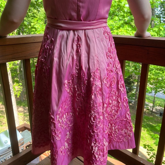 Pink Formal Floral Dress. WARN ONCE. - Picture 3 of 4
